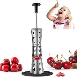 Stainless Steel, Durable, Press Type for Effortless Cherry Seed Removal(1 Pack)